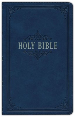 KJV Giant Print Bible-Navy LuxLeather