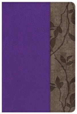 NKJV Study Bible Personal Size Purple/Brown Cork