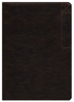 NIV Every Man's Personal Bible Large Print, Rustic Brown - Deluxe Explorer Edition - Indexed