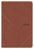 The Message Thinline Bible/Large Print-Arrow Saddle Tan LeatherLike