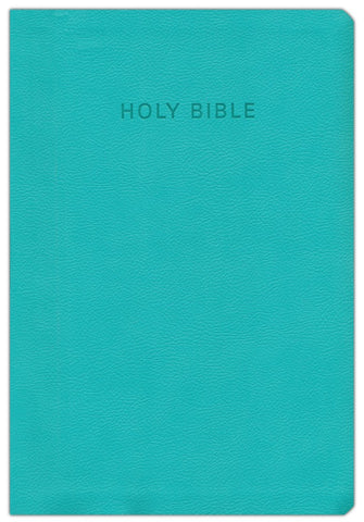 KJV Reference Bible Super Giant Print Turquoise Indexed -- limited quantities left