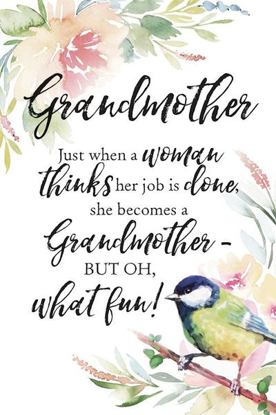 Plaque-Woodland Grace-Grandmother (6 x 9)