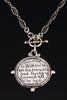 Sterling Silver Reversible Looking Glass Necklace Psalm 145:13