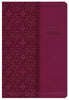 KJV Large Print Study Bible 2nd Edition Leathersoft Cranberry