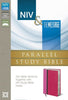 NIV & The Message Parallel Study Bible, Personal Size, Orchid/Raspberry