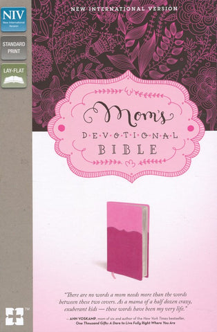 NIV Mom's Devotional Bible, Italian Duo-Tone, Pink/Hot Pink