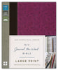 NIV Journal The Word Bible/Large Print-Orchid/Chocolate Duo-Tone