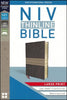 NIV Thinline Bible/Giant Print (Comfort Print)-Chocolate/Tan Leathersoft