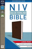 NIV Value Thinline Bible Large Print Brown, Imitation Leather with Holy Bible