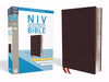 NIV Thinline Bible/Giant Print (Comfort Print)-Burgundy Bonded Leather Indexed