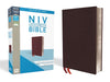NIV Thinline Reference Bible Burgundy Bonded Leather Indexed