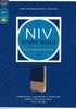 Study Bible (Fully Revised Edition) (Comfort Print)-Navy/Tan Leathersoft-NIV