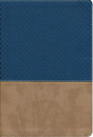 Study Bible (Fully Revised Edition) (Comfort Print)-Navy/Tan Leathersoft-NIV