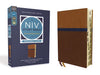 NIV Study Bible/Personal Size (Fully Revised Edition) (Comfort Print)-Brown/Blue Leathersoft Indexed