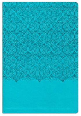 NIV Super Giant Print Reference Bible-Turquoise LeatherSoft