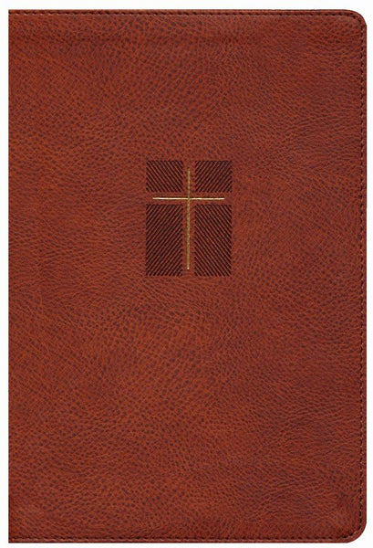 NIV Quest Study Bible (Comfort Print)-Brown Leathersoft