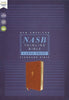 NASB Thinline Bible/Large Print (Comfort Print)-Brown Leathersoft
