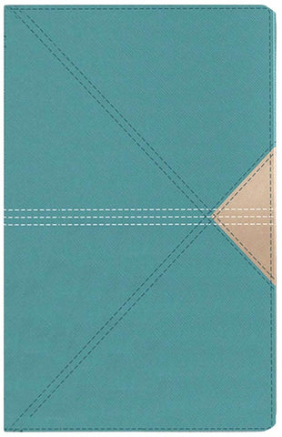 NASB Giant Print Thinline Bible, Red Letter Edition--soft leather-look, teal