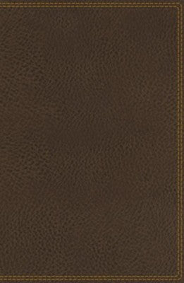 NIV Deluxe Single-Column Reference Bible (Comfort Print)-Brown Leathersoft