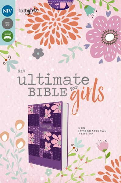 NIV Ultimate Bible For Girls (Faithgirlz Edition)-Purple Leathersoft