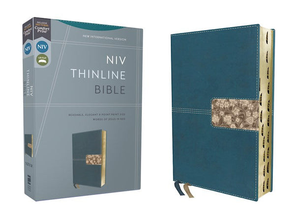 NIV Thinline Bible (Comfort Print)-Teal Leathersoft