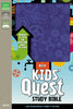 NIrV Kids' Quest Study Bible (Updated)-Blue Duotone ---- Limited Quantities available.
