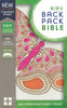 NIrV Backpack Bible-Pink Butterfly Flexcover