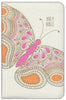 NIrV Backpack Bible-Pink Butterfly Flexcover