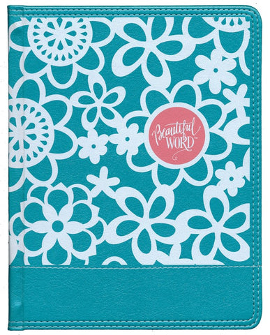 NIV Beautiful Word Coloring Bible For Girls-Teal Leathersoft Hundreds Of Verses To Color