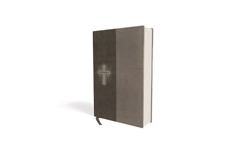 NIV Thinline Bible For Kids (Comfort Print)-Gray Leathersoft Thinline Edition