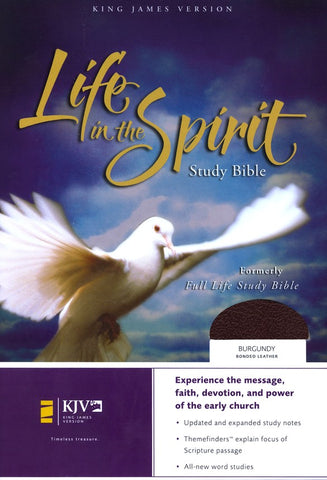KJV Life in the Spirit Study Bible Bonded Leather Burgundy Indexed