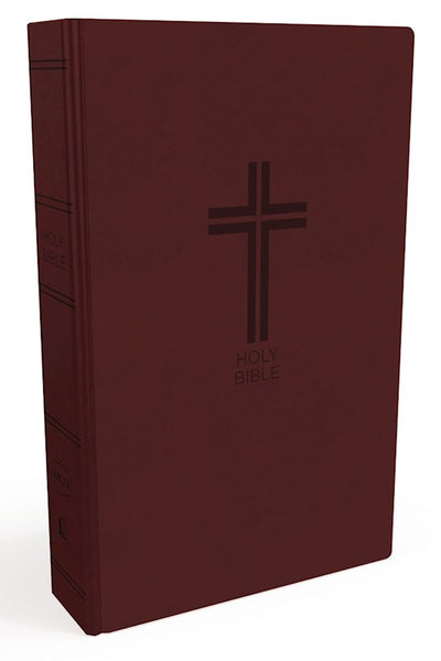 NKJV Thinline Bible (Comfort Print)-Burgundy Leathersoft Holy Bible