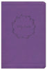 NKJV Thinline Bible/Large Print (Comfort Print)-Purple Leathersoft Holy Bible