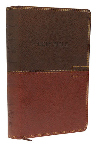 NKJV Know The Word Study Bible-Brown/Caramel Leathersoft Gain A Greater Understanding Of The Bible Book By Book, Verse By Verse, Or Topic By Topic