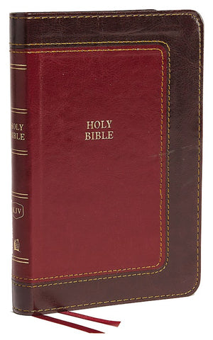 KJV Thinline Bible/Compact-Burgundy/Dark Burgundy Leathersoft LIMITED QUANTITIES AVAILABLE