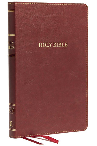 KJV Thinline Bible (Comfort Print)-Burgundy Leathersoft Holy Bible, King James Version