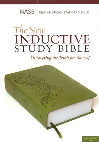 NASB New Inductive Study Bible, Milano Softone, Green