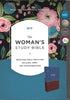 NIV Woman's Study Bible-Blue/Brown Leathersoft