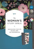 NIV Woman's Study Bible (Full-Color)-Blue/Floral Cloth Over Board