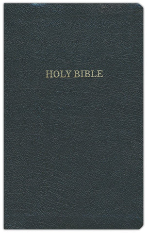 KJV Personal Size Giant Print Reference Bible (Comfort Print)-Black Bonded Leather Indexed