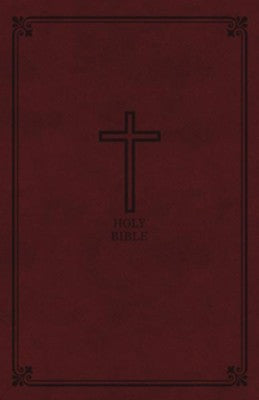 KJV Personal Size Reference Bible Giant Print, Burgundy, Indexed