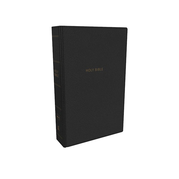NKJV Compact Large Print Reference Bible (Comfort Print)-Black Leathersoft Holy Bible
