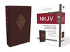 NKJV Giant Print Deluxe Center-Column Reference Bible (Comfort Print)-Burgundy Leathersoft   Limited Quantities