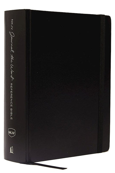 NKJV Journal The Word Reference Bible (Comfort Print)-Black Hardcover