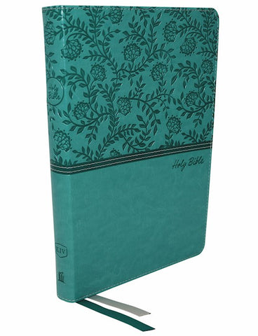 KJV Thinline Bible/Large Print (Comfort Print)-Turquoise Leathersoft