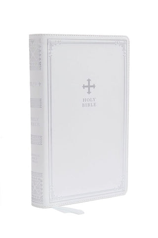 NRSV Catholic Bible, Gift Edition, Comfort Print, Leathersoft, White