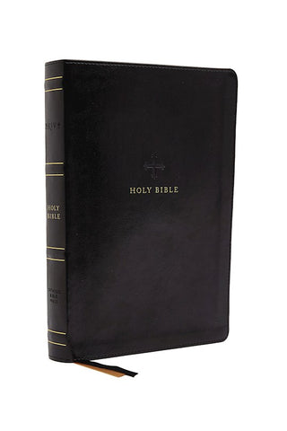 NRSV Catholic Thinline Bible (Comfort Print)-Black Leathersoft Holy Bible