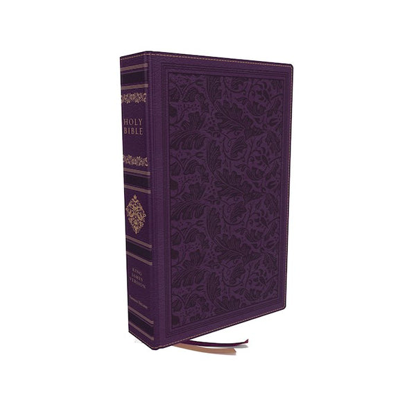 KJV Personal Size Reference Bible, Sovereign Collection (Comfort Print)-Purple Leathersoft Indexed