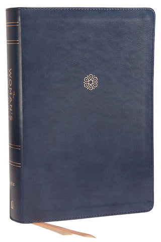 NIV The Woman's Study Bible (Full Color)-Blue Leathersoft Indexed