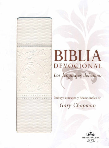 Spanish-RVR 1960 Love Languages Devotional Bible-White Duotone Indexed